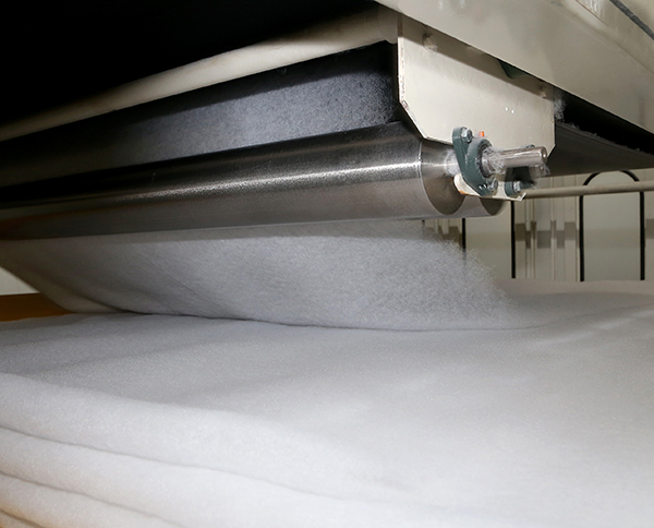 無膠棉填充材料鋪網(wǎng)工藝